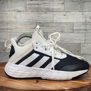 Adidas Own The Game 2.0 Basketball Shoes Kids Size 5 Mid Top Light Motion GW1552